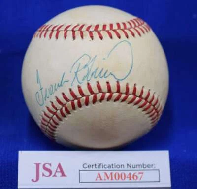 Frank Robinson JSA Cert Autograph National League Signed Baseball 1 - Image 1 of 2