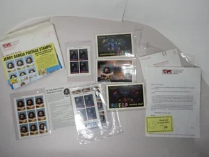 Juego de estampillas de Jerry Garcia Grateful Dead PACK SELLADO Y ABIERTO COLECCIÓN DE ESTAMPILLAS - Imagen 1 de 15