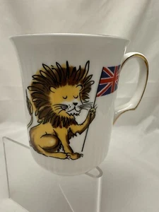 Royal Albert Fine Bone China Becher Cup UK Lion & Union Jack nummeriert C77-6 England - Bild 1 von 4