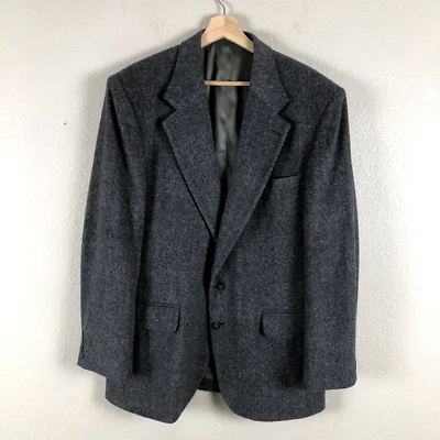Куртка мужская Robert Stock Blazer 42L серая в елочку на 2 пуговицах однобортная - Изображение 1 из 4