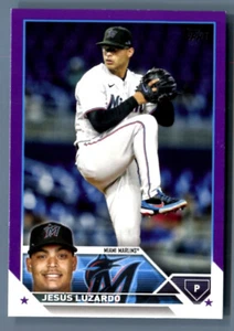 2023 Topps Series 2 JESUS LUZARDO PURPLE MEIJER #563 Miami Marlins - Picture 1 of 1