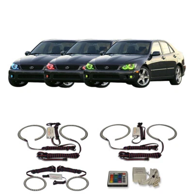 Kit de halo de faros y luces antiniebla IR RGB multicolor para Lexus is300 01-05 Foto 1 de 4