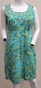 Jones New York Signature Stretch Size 8 Dress Paisley Print - Picture 1 of 3