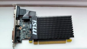 Grafikkarte MSI nVidia Geforce GT710 Low Profile 1 GB RAM GT-710-1GD3H-LP - Bild 1 von 6