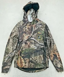 Mossy Oak Men's Size 38-40 Tech Hoodie w/Face Gaiter Zipper Pockets, Camo NWT - Picture 1 of 9