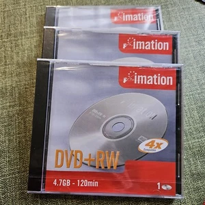 Lot 3 Imation DVD+RW 4.7GB - 120 min / Neuf - Photo 1/3