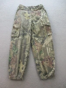 Mossy Oak Pants Boys Large (10-12) Break Up Infinity Camo Cargo Green Outdoors - Picture 1 of 14