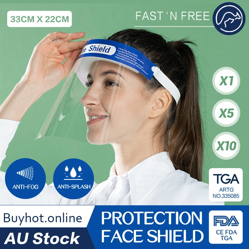 Full Face Shield Cover Protection Safety Mask Anti-Fog Anti-Splash Clear Glasses - image 1 of 4