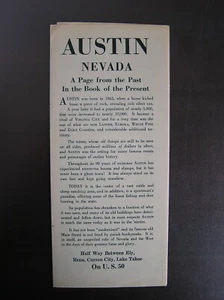 Austin Nevada depliant storico vintage anni 50 - Foto 1 di 4