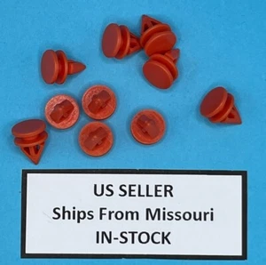 (Paquete de 10) Clips de apliques de puerta retenedores para Chevy GMC 11602522 naranja - Imagen 1 de 5