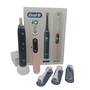 Oral-B iO6 Spazzolino Elettrico Confezione da 2 Nero e Rosa - 5 Modalità - Timer Batteria - Foto 1 di 4