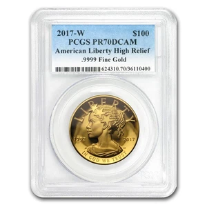 2017-W High Relief American Liberty Gold PR-70 DCAM PCGS - Picture 1 of 3
