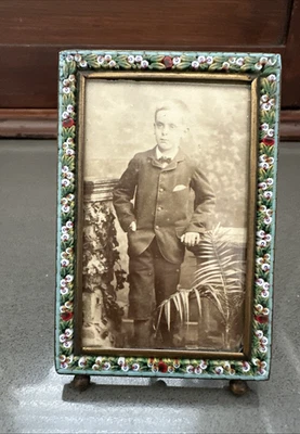 Marco de fotos vintage de micro mosaico Foto 1 de 4