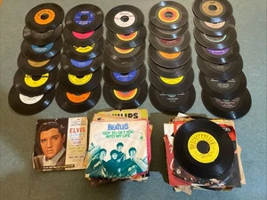 Lot Of 50 + 45 Records 1970s (ish) Wide Assortment Jimmy Dean Elvis Don William  - Picture 1 of 10