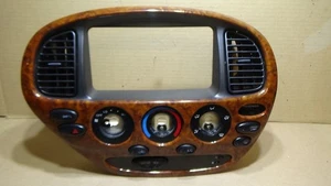 2001-2006 Toyota Tundra Radio Climate Control Panel Trim Woodgrain - Picture 1 of 11