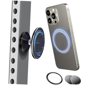 Support Téléphone Double Magnétique Convient pour Gym, Compatible Double Magnétique Noir - Photo 1 sur 7