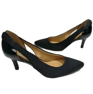 Abella Shoes Women’s Size 8M True Comfort Sealy Black Pumps Cut Out Sides NIB - Bild 1 von 10