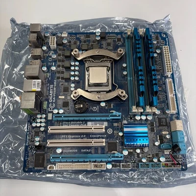 Gigabyte GA-P55M-UD2 Motherboard Core i5-750 2.66Ghz 16GB Ram UNTESTED - Image 1 of 4