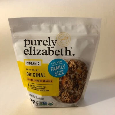 Granola de grano antiguo orgánica puramente Elizabeth, 18 OZ Foto 1 de 4