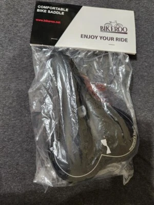 NIP Bikeroo Memory Foam Bike Seat Comfort Bicycle Saddle 10.2 x 7.8 x 2.3" - Image 1 of 3