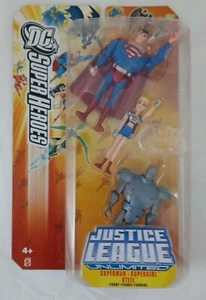 Mattel DC Super-Heroes JLU Justice League Unlimited SUPERMAN SUPERGIRL STEEL - Picture 1 of 7