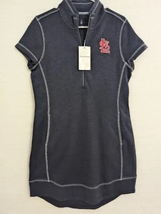 NWT St. Louis Cardinals Tommy Bahama tshirt Dress womens S blue Tobago Bay Zip - Picture 1 of 11