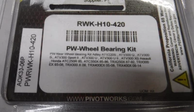 KIT DE COJINETE DE RUEDA PIVOT WORKS HONDA ATC250ATC350 TRX300 TRX400 ADLEY ATV W34-34G Foto 1 de 3