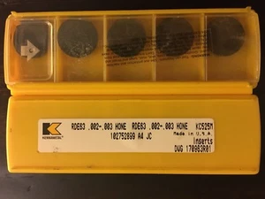 KENNAMETAL DWG 170963R01 Carbide Inserts Grade KC525M 5 Pcs - Picture 1 of 2