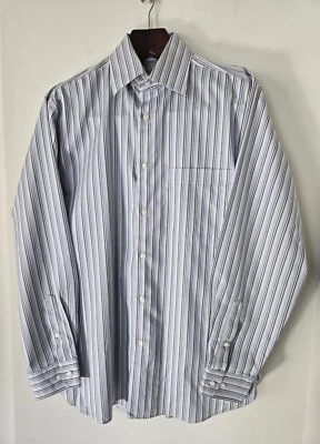 John W Nordstrom Smart Care Wrinkle Free Striped Button Up Dress Shirt Medium - Image 1 of 4
