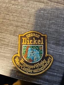 George Dickel Tennessee Whisky Embroidered  Patch Vintage Water Conservation - Picture 1 of 5