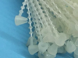 Cable Zip Ties Self-Locking Durable Nylon Ties 500pcs round garment fabric - Picture 1 of 4