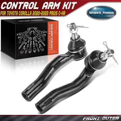 Extremos de barra de amarre de dirección exterior delantera 2 piezas para Toyota Corolla 2020-2023 Prius C-HR Foto 1 de 4