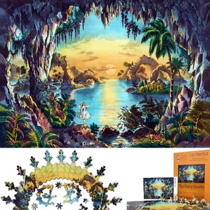 Wooden Jigsaw Puzzle for Adults by FoxSmartBox - 430 Pieces - The Fairy Grotto - Picture 1 of 8