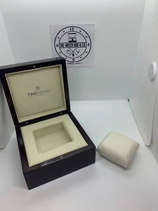Tag Heuer wooden premium watch box scatola orologio boite montre uhrenb - Imagen 1 de 12