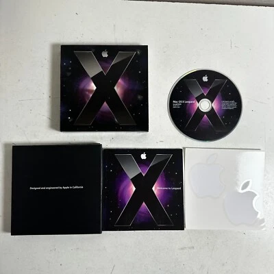 Apple MAC OS X Leopard v10.5.1 Install DVD 512 Operating Software with Booklet - Image 1 of 4