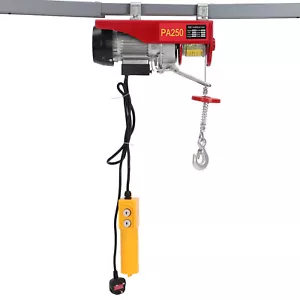 Electric Hoist 250 kg remote control lifting scaffold pulley 550W Winch Engine - Picture 1 of 12