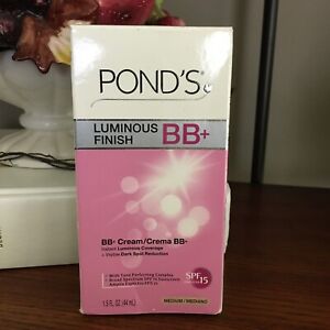 RARE Pond's Luminous Finish BB Plus Cream With SPF15 Medium Shade 1.5 oz. 04/15