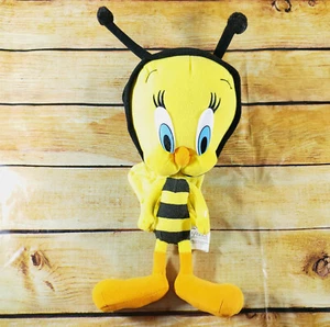 Vintage 2001 Loony Toons Tweety Vogel Hummel Biene Plüschtier 10" Warner Bros. Nanco - Bild 1 von 3
