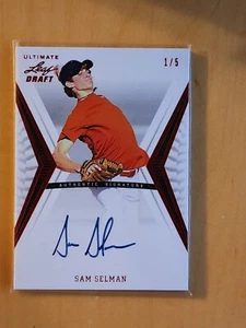 2012 Leaf Ultimate Draft Authentic Signature *Sam Selman* Rookie Auto 1/5 - Picture 1 of 2