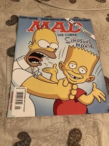 Mad Magazine September 2007 The Simpsons Movie  Harry Potter, Yu-Gi-Oh cards - Picture 1 of 1