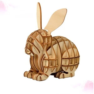 Juguetes rompecabezas de madera para conejos enriquecimiento infantil interactivo para conejos - Imagen 1 de 11