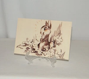 New Disney World MGM Studios Animation Gallery "Bambi . 1942 . Thumper" Postcard - Picture 1 of 5