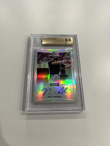 2017 LEAF METAL DRAFT CAR CARD NICK SENZEL BGS 9.5 CAR 10
