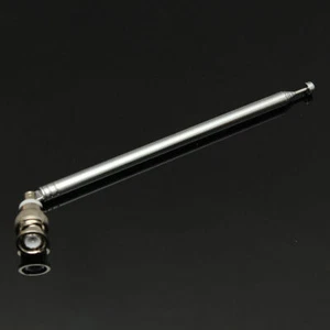 Telescopic Antenna Q9 BNC Connector for TV FM Radio Scanner UHF Sound Systems - Zdjęcie 1 z 1