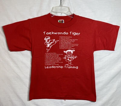 Taekwondo Tiger 10/12 T-Shirt Kids Youth Children’s Red Centerville READ DESC - Image 1 of 4