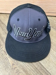 Airwalk New York Snapback Baseball Cap Hat Adjustable Grey & Black Cotton Men’s - Picture 1 of 8