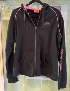 HARLEY DAVIDSON WOMANS ZIP UP HOODIE XL - Picture 1 of 7