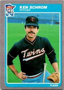 1985 Fleer Baseball Ken Schrom - Picture 1 of 2