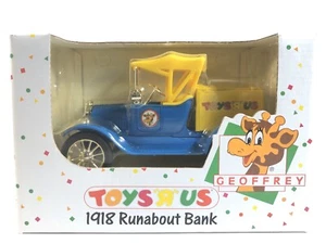 Vintage Toys R Us Geoffrey 1918 Runabout Die Cast Bank ERTL 1993 - Picture 1 of 9