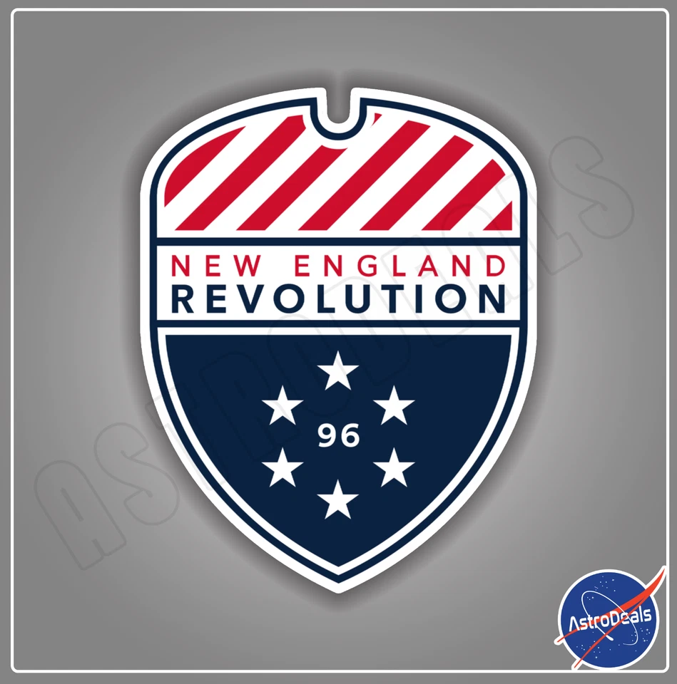 New England Revolution MLS Soccer Football Logo Sticker Decal *Size: 3"-12"* - Image 1 of 1
